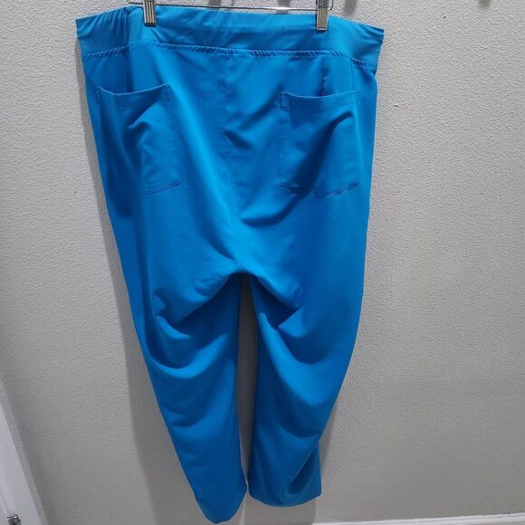 Mandala Scrub‎ Women's Cargo Pants 9 Pocket Equa-Tek Blue Size 2XL EUC - Picture 4 of 8
